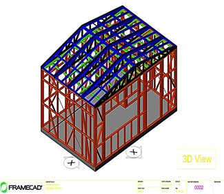 Steel building frame under construction